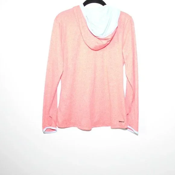 The North Face Reactor Hoodie Orange Blue Hooded Pullover Size Medium H12499 - Picture 11 of 11